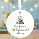 personalised-porcelain-bauble-winnie-the-pooh-new-baby-gift|LLUVWTPBABY|Luck and Luck| 1